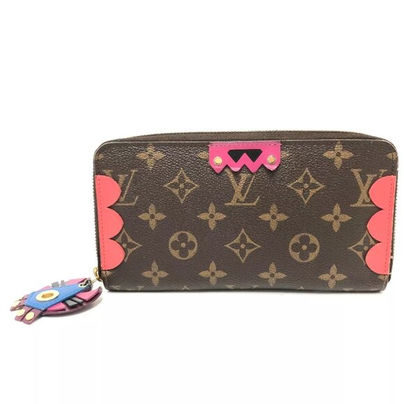 LOUIS VUITTON M61364 Monogram zippy wallet totem Wallet Long Wallet - Picture 1 of 16